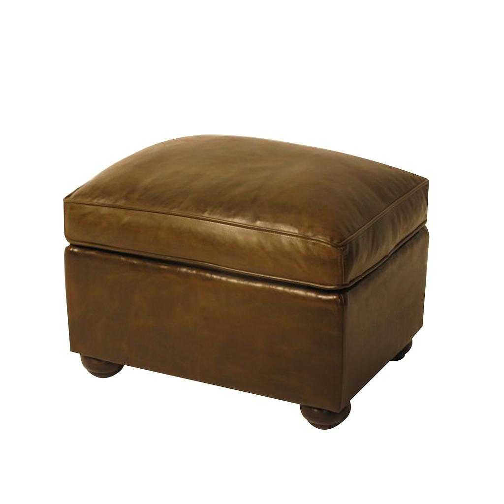 Mr Bai ottoman in leather